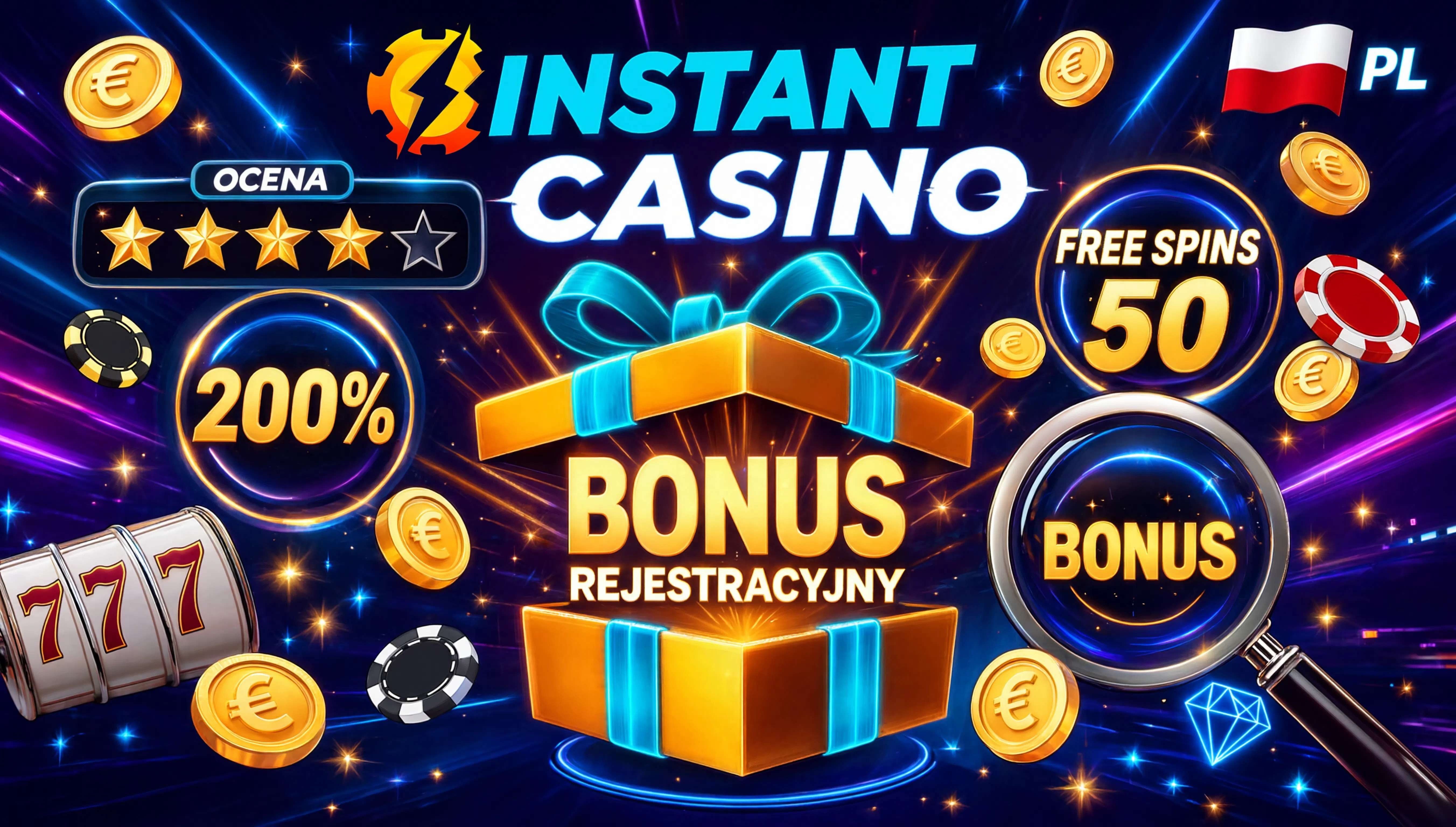 Warunki obrotu bonusem rejestracyjnym w Instant Casino