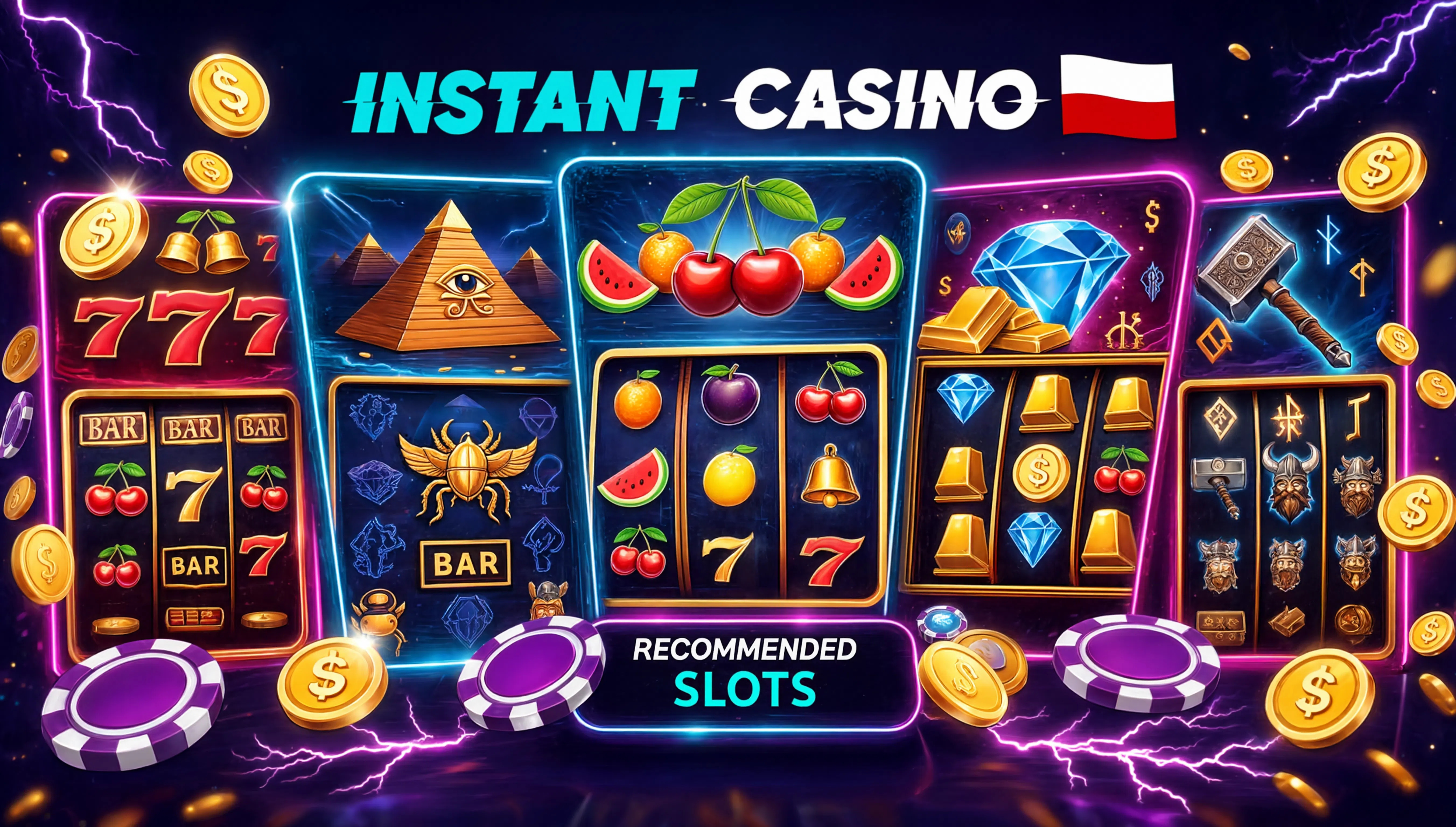 Polecane automaty online w Instant Casino Polska