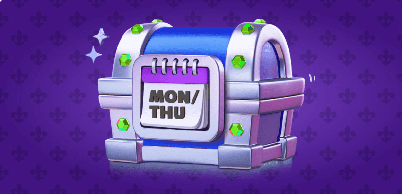 Cotygodniowe spiny – 50 spinów za wpłatę co najmniej 90 PLN;